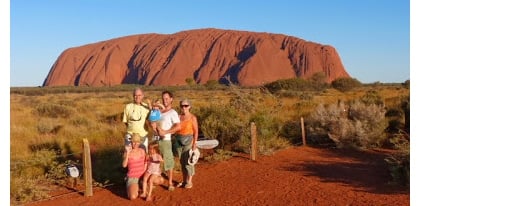 voyage-australie-famille-enfant-van-info ayer rock, rocher rouge