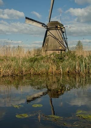 reflet-moulin-Kinderdijk