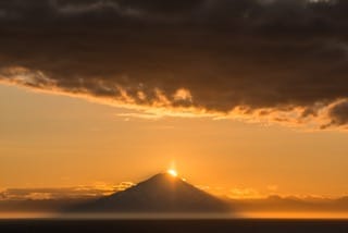 vers-homer-alaska-montagne coucher de soleil