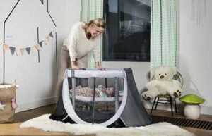 Lit De Voyage Littlelife Arc2 – Vert, Pliable, Léger – Pour Bébé (jusqu'à 50 Mois)