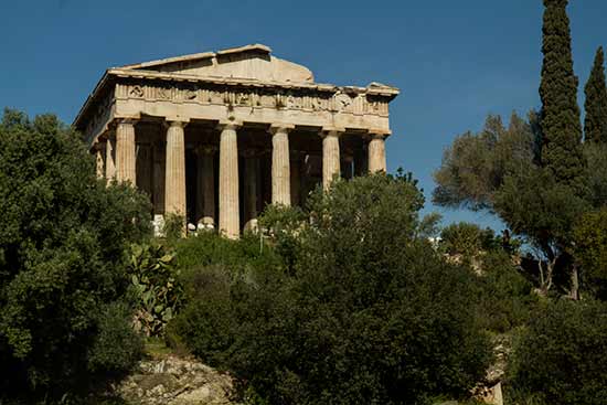 Athènes-en-famille-temple-agora