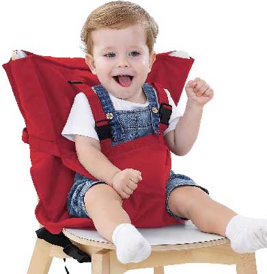 Bébé Portable Chaise Haute, Voyage Booster Siège avec Sac de Transport par  Vevoza-Voyage Chaise Haute pour les Tout-petits avec Bretelles